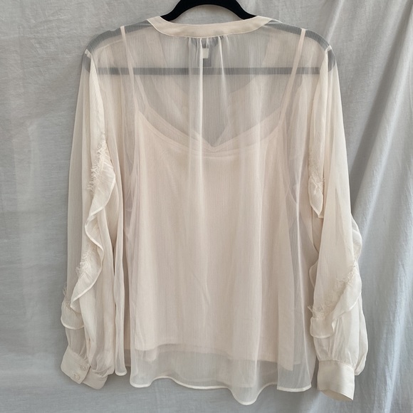 Simply Vera Wang - Sheer Balloon Blouse - size XL - Picture 7 of 7